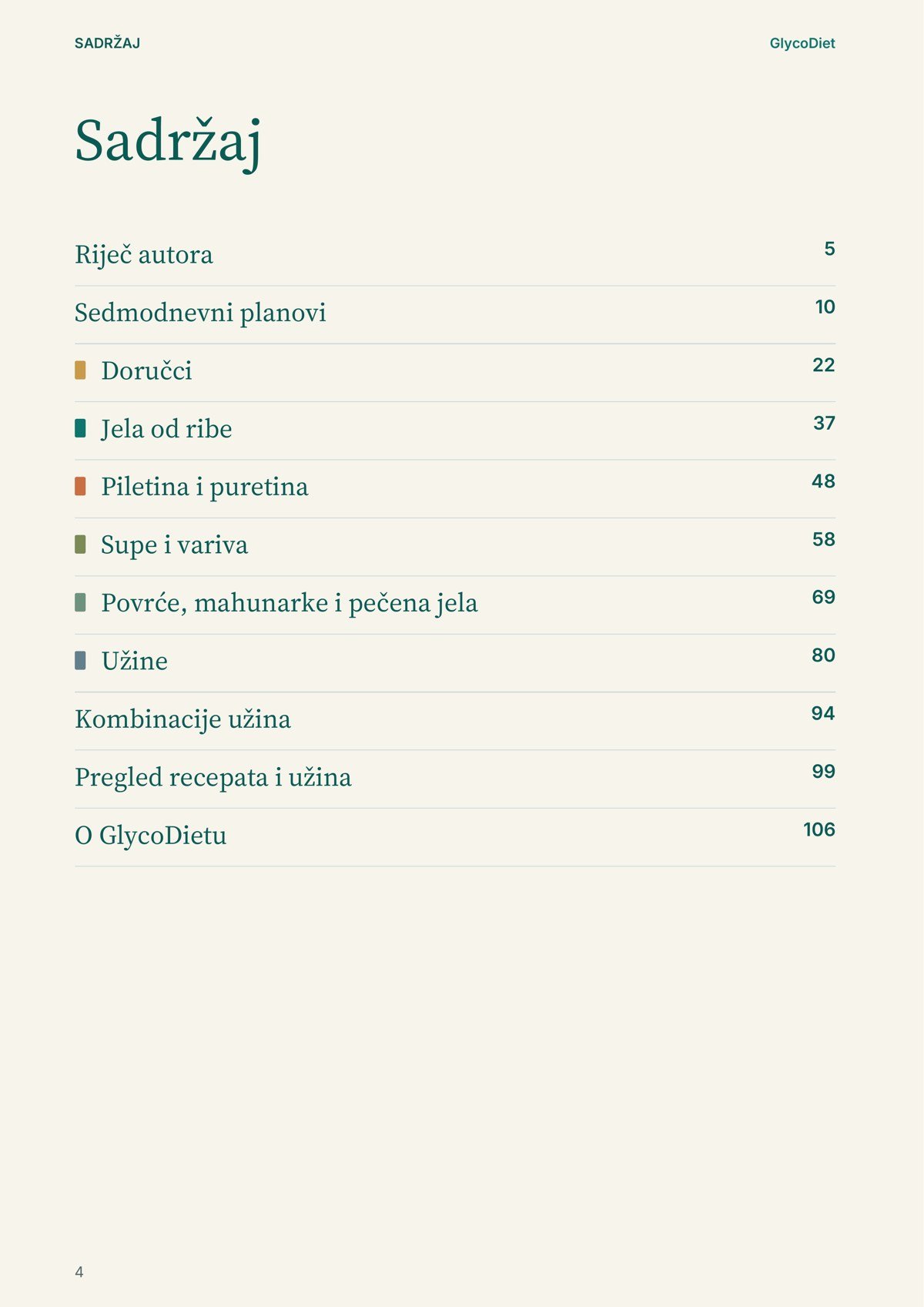 Sadržaj knjige